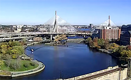 Бостон. Мост Zakim Bridge (США)
