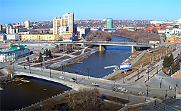 Омск, Юбилейный и Комсомольский мосты