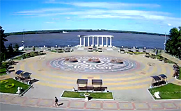 Хабаровск. Пешеходный фонтанный комплекс на стадионе Ленина