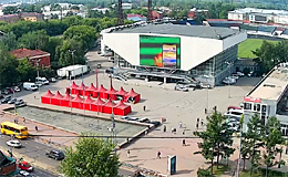 Камера онлайн Иркутск. Стадион «Труд», улица Дзержинского