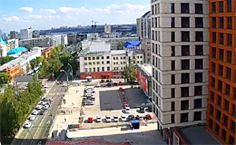 Новосибирск. Строительство жилкомплекса на Красном проспекте