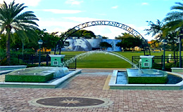 Окленд-Парк. Городской фонтан (Флорида, США)