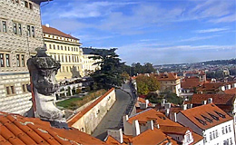 Прага. Панорама района Мала-Страна (Чехия)
