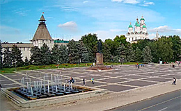Астрахань. Астраханский кремль, площадь Ленина