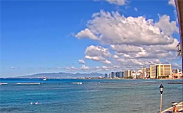 Гавайи. Пляж и набережная Аквариума Waikiki (США)